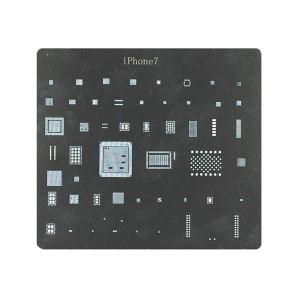 Placa stencil IC iPhone 7 - Plantilla reballing BGA para reparación precisa