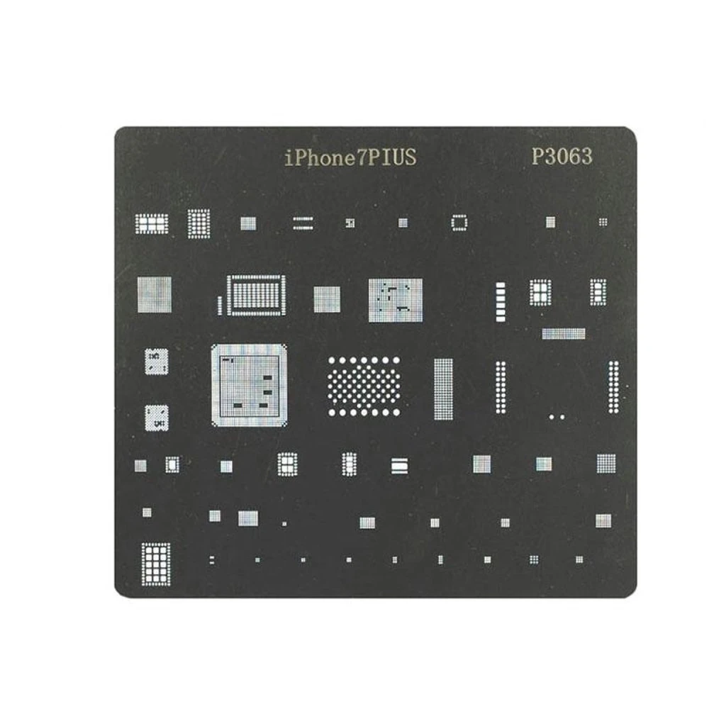 Placa stencil IC iPhone 7plus - Plantilla BGA para reparación y soldadura