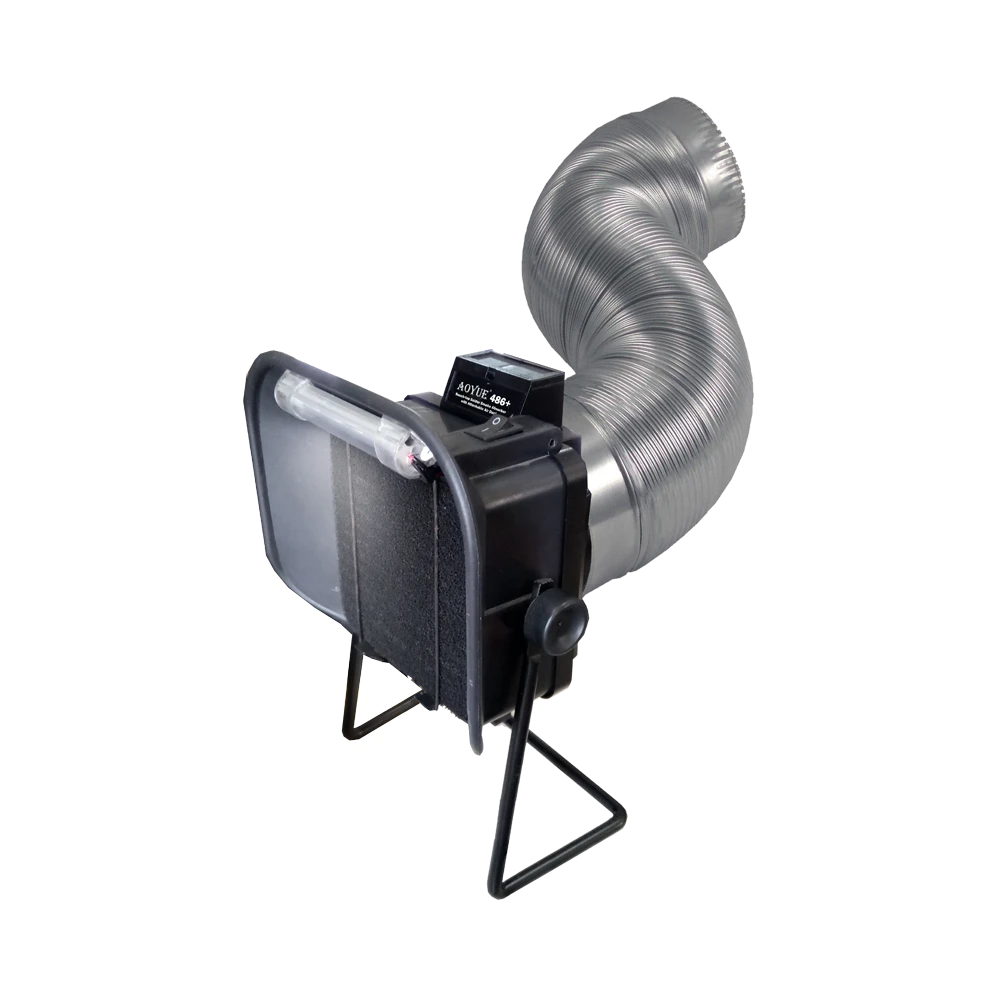 Plataforma de reparación SMD con extractor de humos Aoyue 486 Plus con tubo extractor