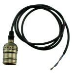 Porta Lámpara Industrial Vintage Retro Edison E27 con Cable 1,1m Modelo E1