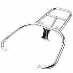 Portaequipajes trasero compatible con Piaggio GTS 300 / Sprint 150 - Color Plateado