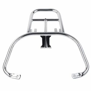 Portaequipajes trasero compatible con Piaggio GTS 300 / Sprint 150 - Color Plateado