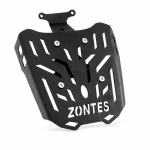 Portaequipajes Trasero Zontes 150X / 125X — Parrilla Portamaletas de Hierro 4 mm, Negro