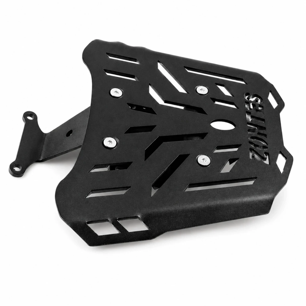 Portaequipajes Trasero Zontes 150X / 125X — Parrilla Portamaletas de Hierro 4 mm, Negro