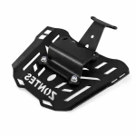 Portaequipajes Trasero Zontes 150X / 125X — Parrilla Portamaletas de Hierro 4 mm, Negro