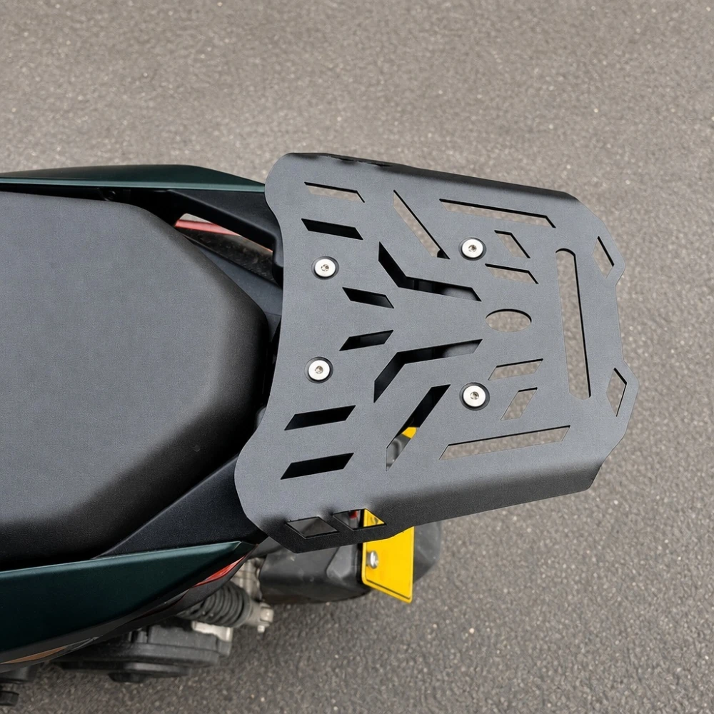 Portaequipajes Trasero Zontes 150X / 125X — Parrilla Portamaletas de Hierro 4 mm, Negro