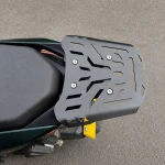 Portaequipajes Trasero Zontes 150X / 125X — Parrilla Portamaletas de Hierro 4 mm, Negro