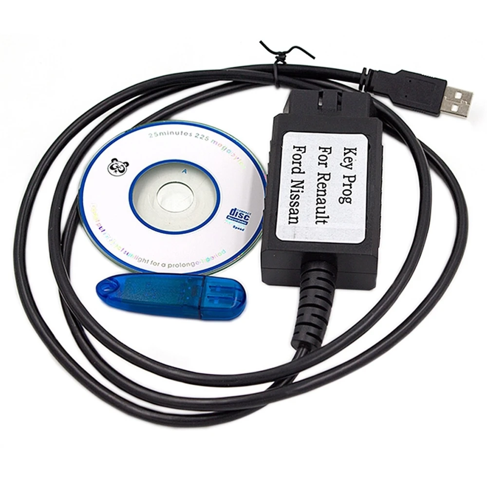 Programador de llaves para Renault Nissan Ford Key Prog 4-en-1 con dongle