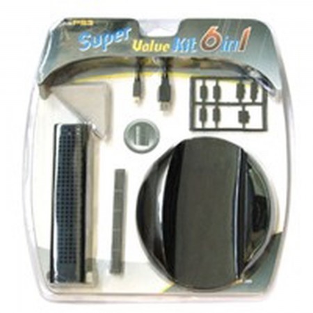 PS3 Super Value Kit 6 in 1 PS3 ACCESSORY  3.00 euro - satkit