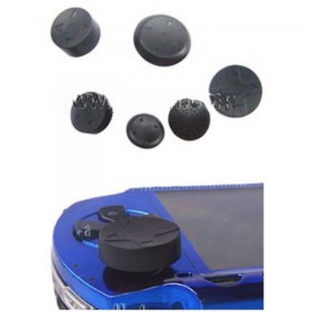 PSP Analoge Stick Armor 6in1 Kit *BLACK* REPAIR PARTS PSP  3.17 euro - satkit