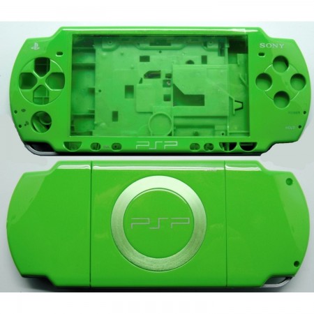 PSP2000/Slim Console Shell - GREEN REPAIR PARTS PSP 2000 / PSP SLIM  14.00 euro - satkit