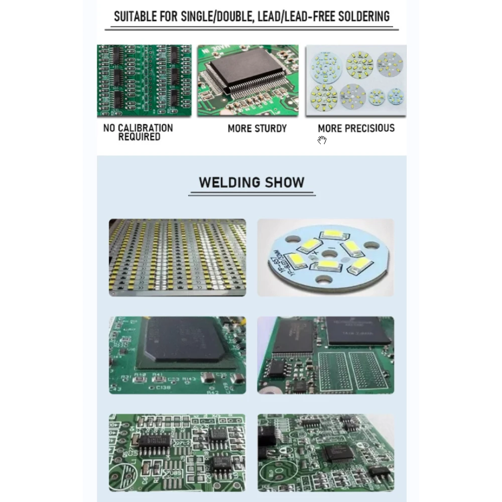 Puhui T-962 V2.0 Horno de reflujo infrarrojo para soldadura de PCB y componentes SMD BGA
