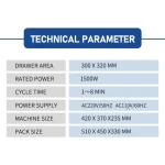Puhui T-962 V2.0 Horno de reflujo infrarrojo para soldadura de PCB y componentes SMD BGA