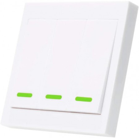 SONOFF Interrupteur à bouton poussoir Triple face 433Mhz Télécommande sans fil RF Emetteur mural Lumière Domotique
