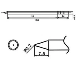 Punta soldador Aoyue LF-B con resistencia incluida para estaciones de soldadura