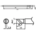 Punta soldador Aoyue LF-KL con resistencia incluida para estaciones de soldadura