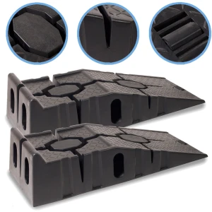 TSX TOOL Rampa Coche Plastico 2 Toneladas x 2 Unidades para Vehículos 4x4 y Más