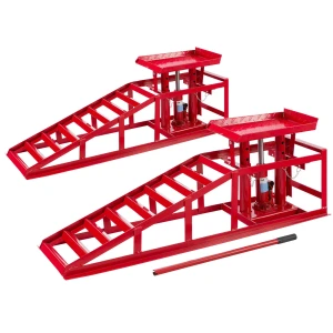 Rampa hidráulica para coche 2 toneladas - Elevadora ajustable profesional