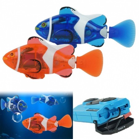 RC Mini Clown Fish Infrared Remote Control Ray Fish Electric Kids Toy Robofish RC HELICOPTER  7.00 euro - satkit