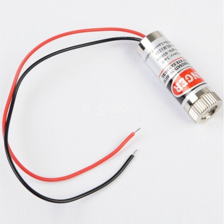 RED Laserdiodenmodul Fokussierbarer Punkt Linie 650nm 5mW 3~6V Kabel 135mm Red laser heads  4.00 euro - satkit