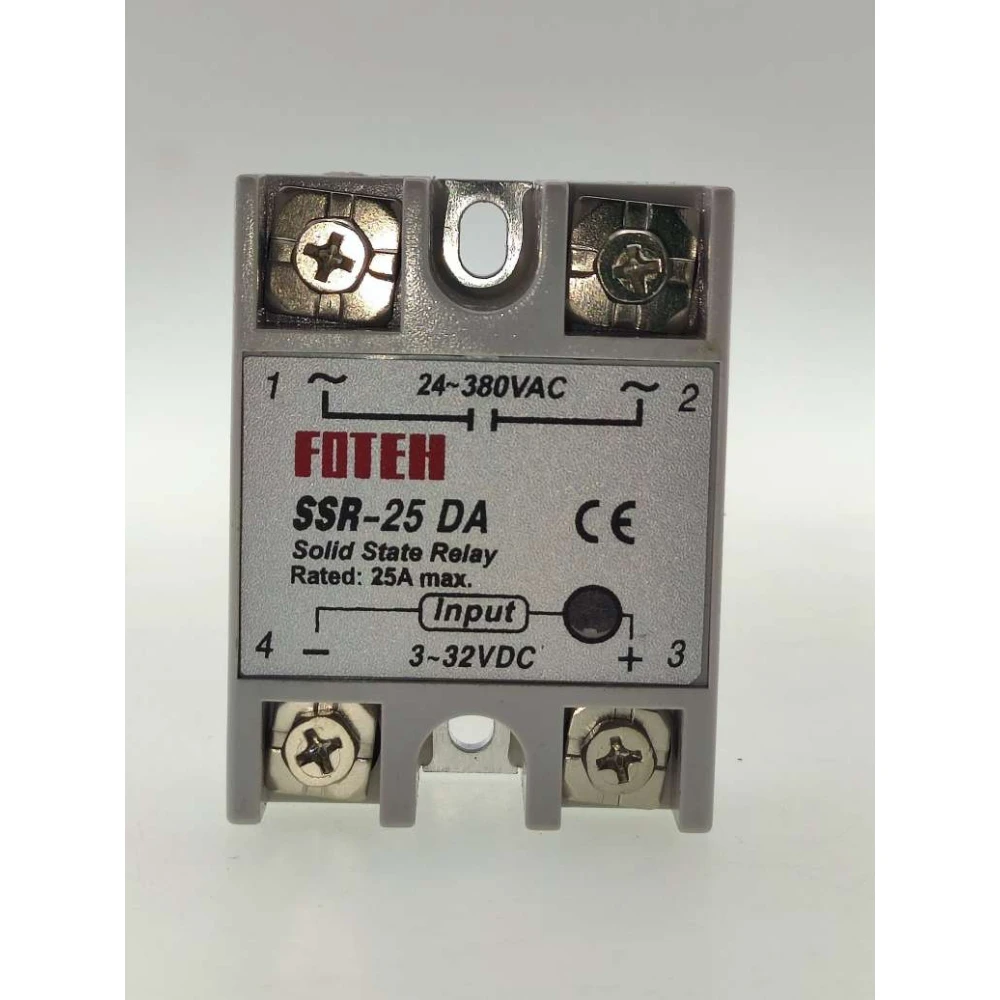 Relé estado sólido Fotek SSR-25 25A para control eléctrico eficiente