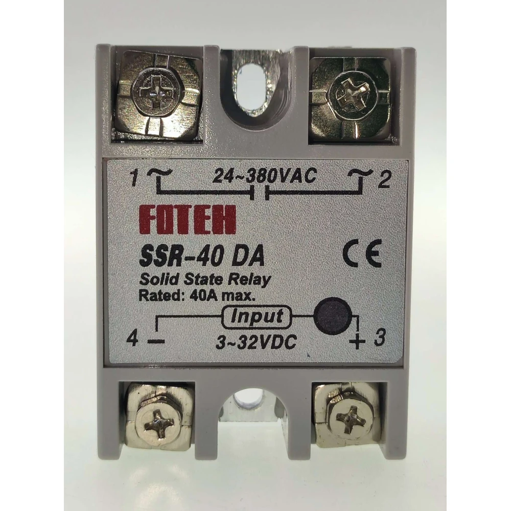 Relé Estado Sólido Fotek SSR-40 40A para Control Preciso de Cargas