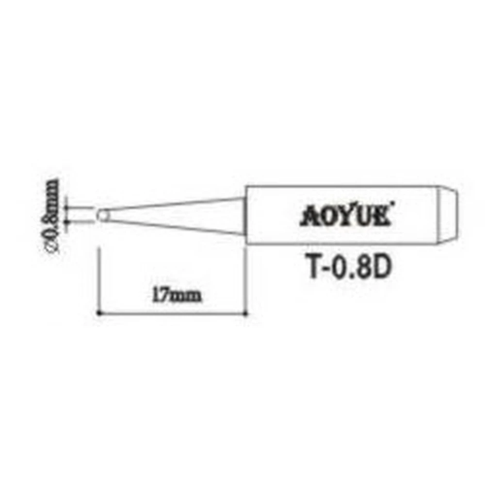 Repuesto Punta Soldador Aoyue T0,8D para Estaciones de Soldadura