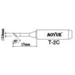 Repuesto Punta Soldador Aoyue T2c Compatible y Original para Estaciones de Soldadura