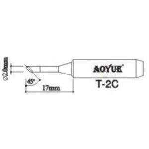 Repuesto Punta Soldador Aoyue T2c Compatible y Original para Estaciones de Soldadura
