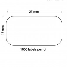 Roll Of 1000 Adhesive Labels 25mm*13mm For Dymo Compatible 11353