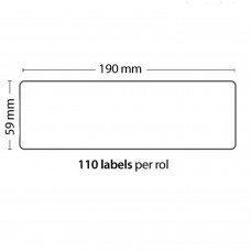 Roll Of 110 Adhesive Labels 190mm*59mm For Dymo Compatible 99019