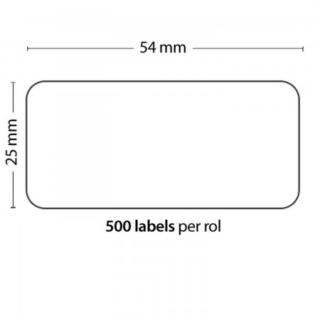 Rol van 500 zelfklevende etiketten 54mm*25mm Voor DYMO COMPATIBLE 11352 PACKING PRODUCTS  4.30 euro - satkit
