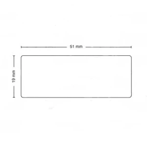 Rollo de 500 etiquetas adhesivas compatibles Dymo 11355 19mm x 51mm
