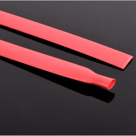 RED thermoretractable tube 8mm Price per meter Heat-shrinkable tubes  0.40 euro - satkit