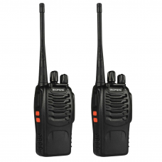 Pack of 2 Dual Band Walkie Talkie Talkie Baofeng Bf-888s UHF 5W with Earpiece included