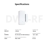 Sensor puerta ventana inalámbrico SONOFF DW2 RF para alarma de seguridad doméstica