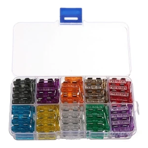 Set 100 Fusibles Coche con 10 Valores Diferentes de 2A a 35A TSX TOOL