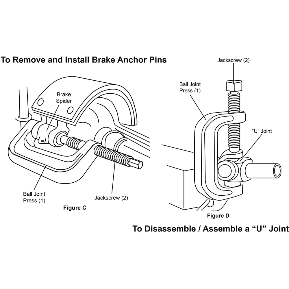 Set 10pc Extractor e Instalador de Rótulas y Silentblocks 4x4 para Vehículos Todoterreno