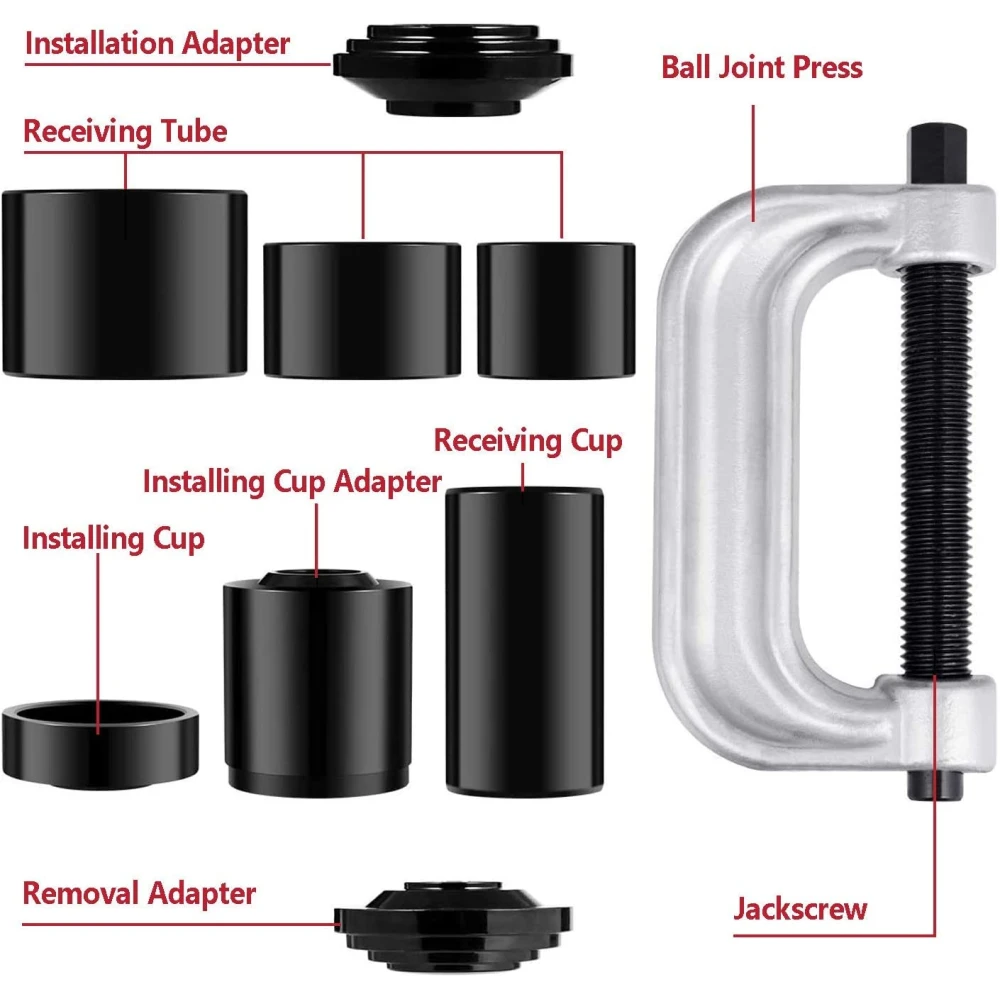 Set 10pc Extractor e Instalador de Rótulas y Silentblocks 4x4 para Vehículos Todoterreno
