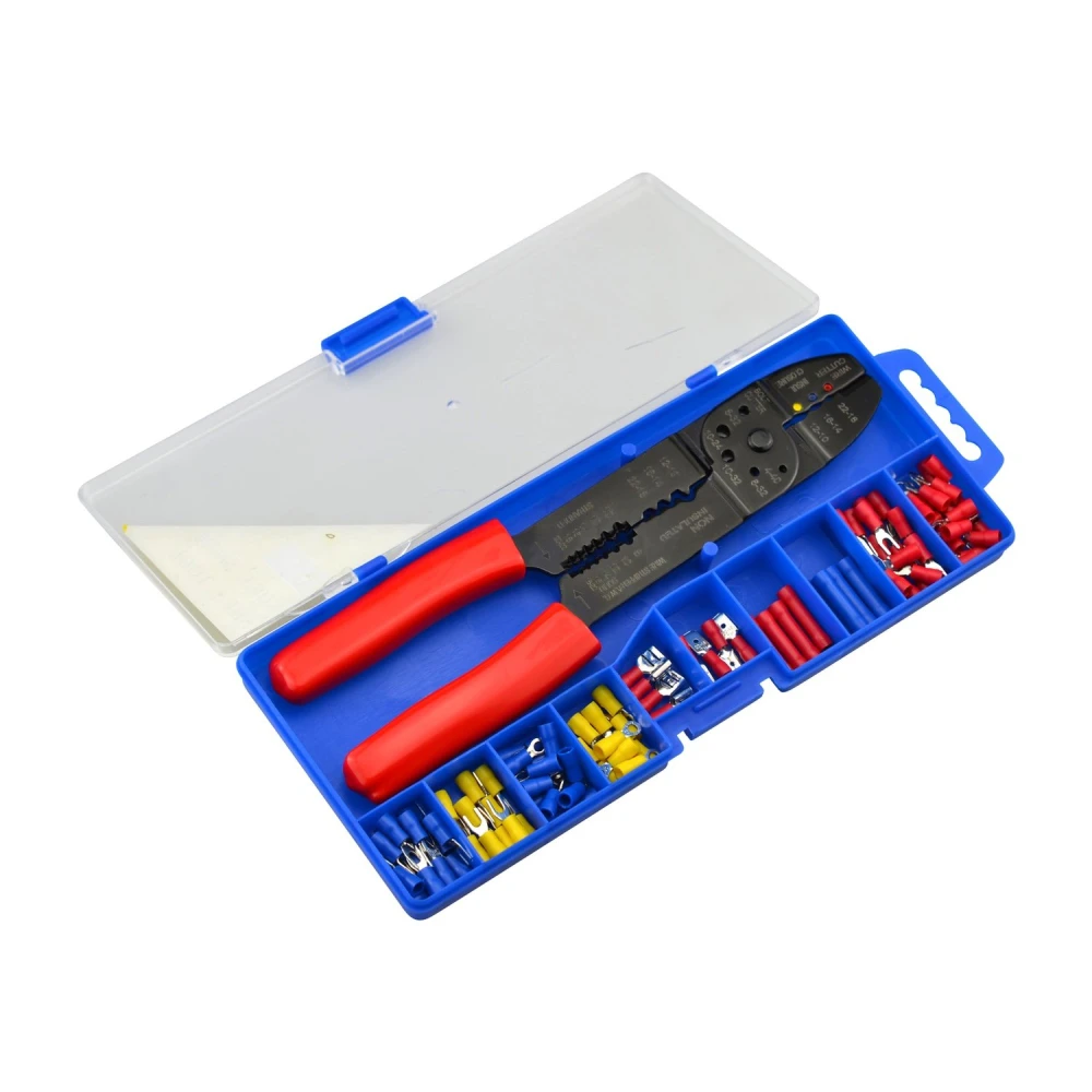 Herramienta para crimpar conectores faston y pelar cables eléctricos