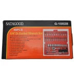 Set de llaves de vaso hexagonales 1/4 46 piezas TSX TOOL para automoción y bricolaje