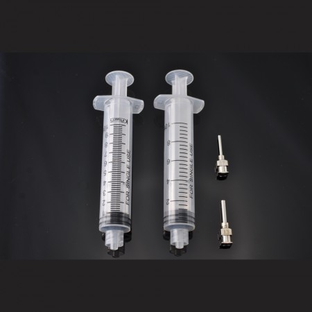 Pack Of Syringe, Plunger And Needles To Use Flux And Solder Paste, Valid Amtech, Kingbo, Mechanic.