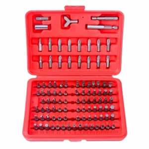 Set puntas destornillador magnético 100 piezas TSX TOOL - Kit Hexagonal y Torx