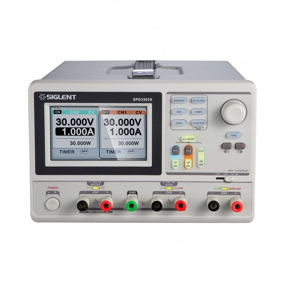 Siglent SPD3303D fuente de laboratorio triple salida programable con conexión PC