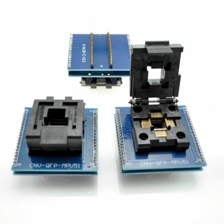 socketprogrammeur eenvoudig inbrengen TQFP44 / LQFP44 A DIP40 PROGRAMMERS IC  22.00 euro - satkit