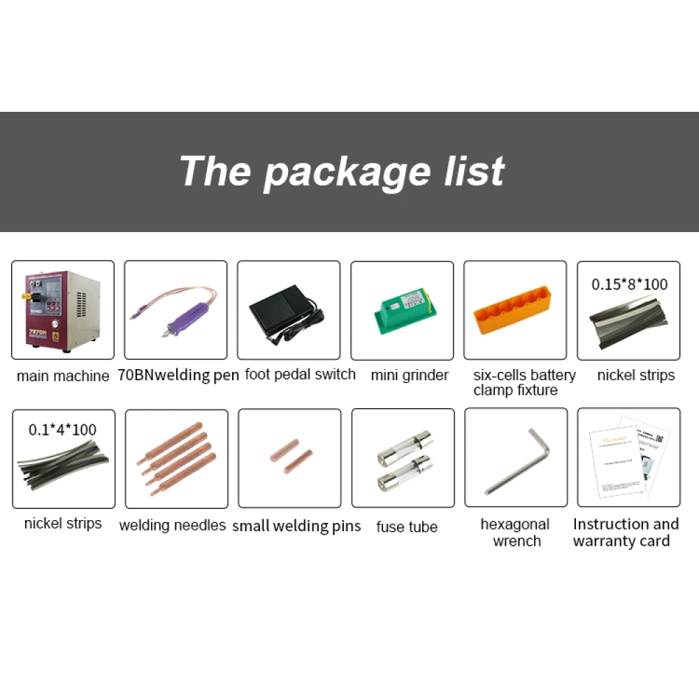 Soldadora por puntos Sunkko 737DH para construcción de baterías de litio 18650 14500 21700