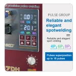 Soldadora por puntos Sunkko 737DH para construcción de baterías de litio 18650 14500 21700