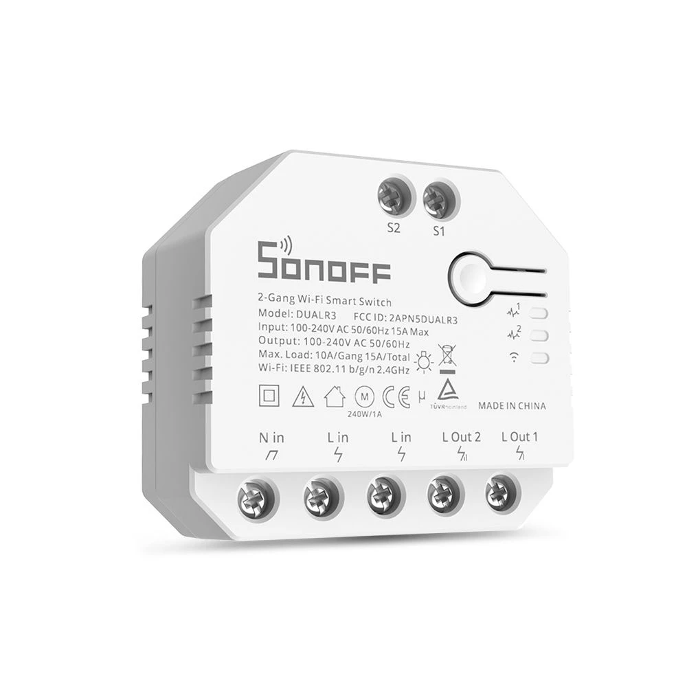 SONOFF DUAL R3 control inteligente para persianas y electrodomésticos