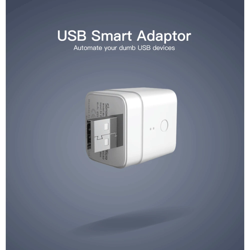 SONOFF Micro adaptador USB WiFi inteligente para control remoto y automatización