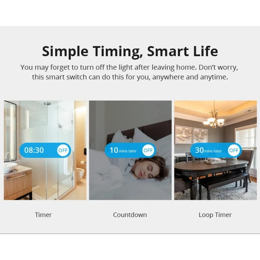 SONOFF ZBMINI ZigBee Interruptor Inteligente Mini para Control de Luz 2 Vías